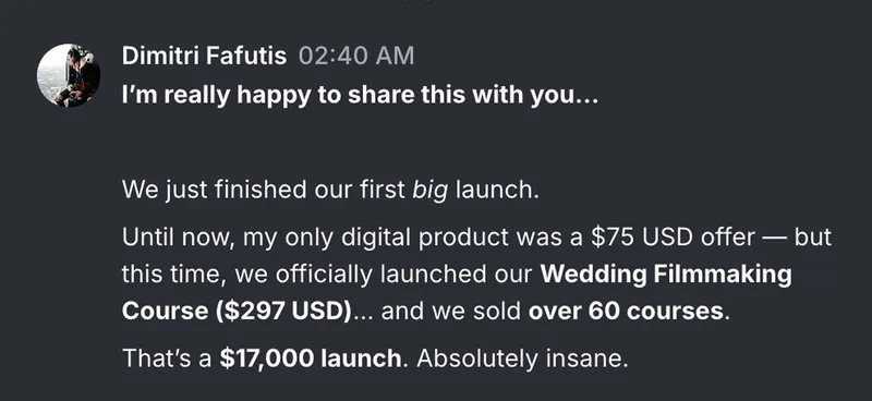 Student win: Troy Tittley hits £100K total revenue